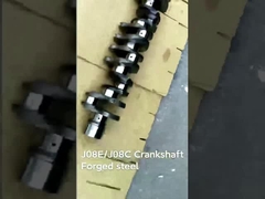 قطعات بیل مکانیکی SK350-8 HINO J08E J08C میل لنگ فولادی آلیاژی 13411-2241