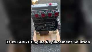 مونتاژ بلوک بلند موتور دیزل ایسوزو 4BG1 4.3 لیتری